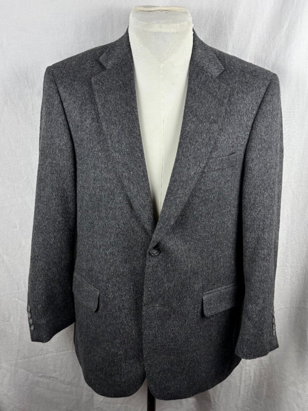 Austin Reed 100% Camel Hair Sport Coat Blazer Gray 40R Made in Mexico Luxury